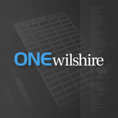 One Wilshire identity, logo and brand.